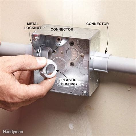 can you use metal boxes with pvc conduit|connecting conduit to outdoor box.